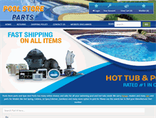 Tablet Screenshot of poolstoreparts.com